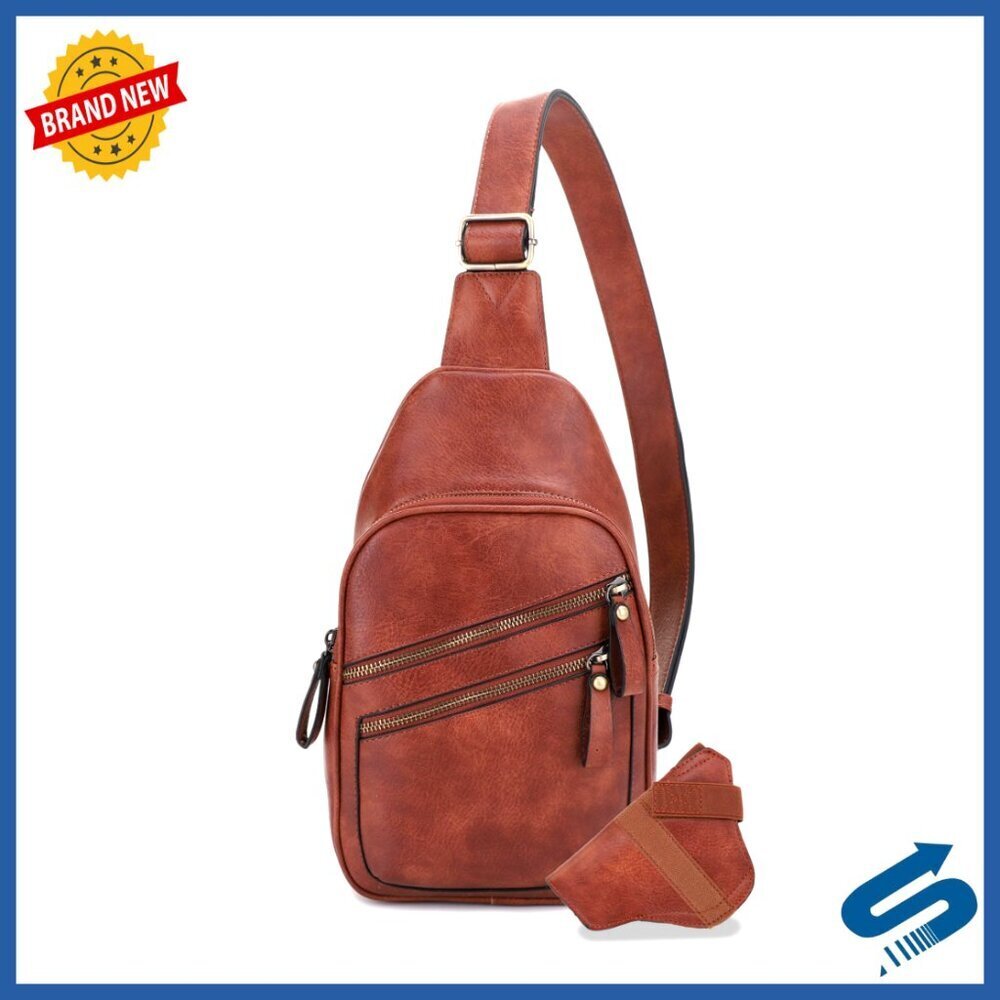 Unisex Multi-Pocket Concealed Carry Sling Bag Crossbody Backpack Purse